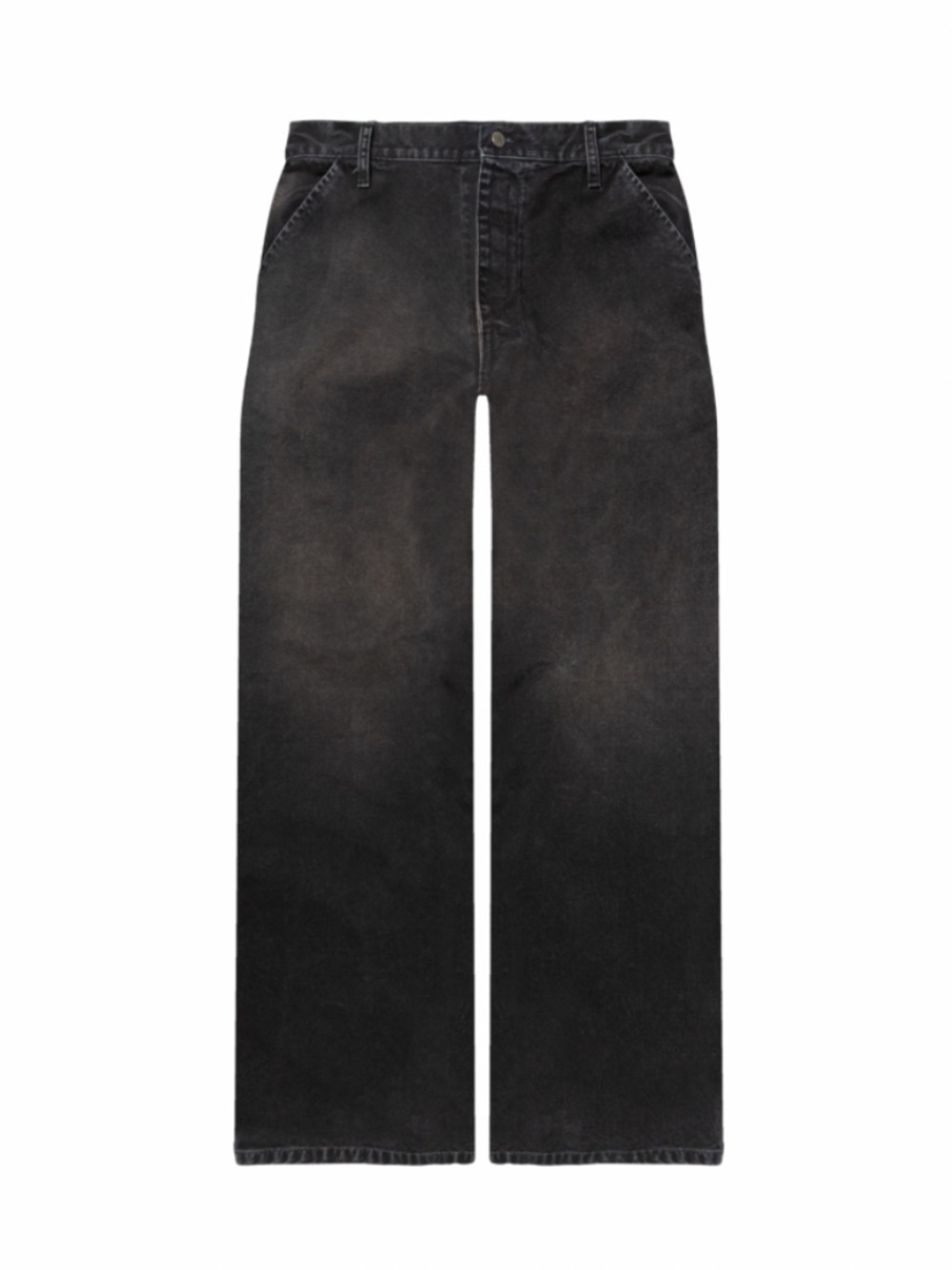 Cotton Canvas Pants Vintage Wash Processing